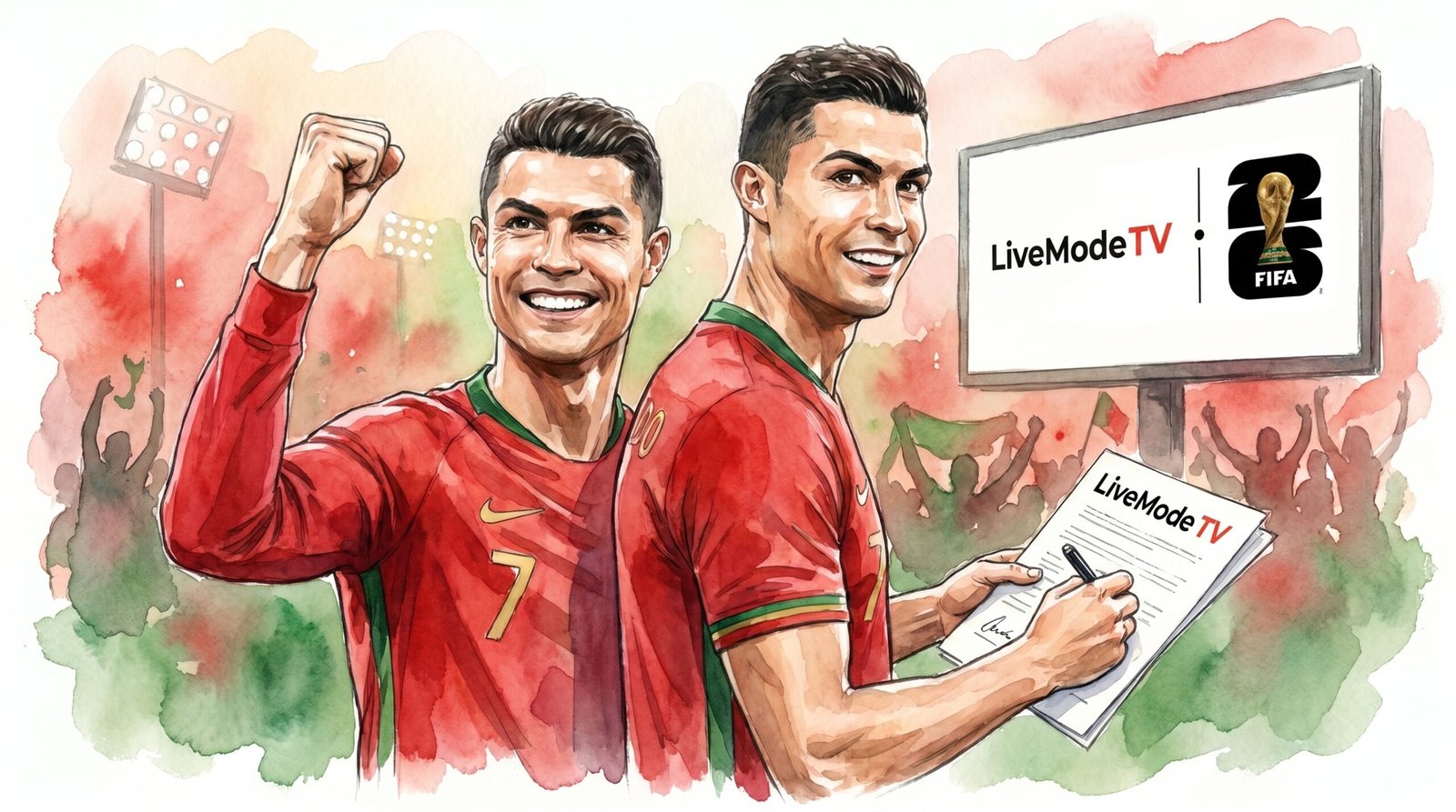 Cristiano Ronaldo apuesta por el fútbol gratis: transmitirá el Mundial a través de su nueva plataforma